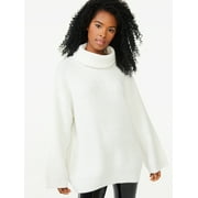 Scoop Women's Cozy Tunic Turtleneck Sweater