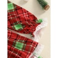 thumbnail image 6 of Suealasg Little Girls Christmas Clothes 1T 2T 3T 4T 5T 6T Kids Girls Long Sleeve Plaid Lace A-line Princess Dress Christmas Holiday-themed Party Dress for Toddler Girls, 6 of 7