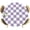Purple, variant on Round Table Cover 36-44 Inch Purple Checkered Waterproof Reusable Table Cloth Round Fitted Vinyl Tablecloth with Elastic Edged for Parties Outdoors, Geometric Purple Buffalo Plaid