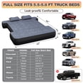 thumbnail image 2 of Truck Bed Air Mattress for 5.5' -5.8' Full Size Rechargeable Short Pickup Truck Air Beds with Built-in Pump for Outdoor Camping, Gray, 2 of 7