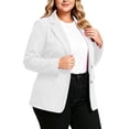 thumbnail image 3 of yillto Plus Size Womens Blazer Jacket Casual Work Office Long Sleeve Button Front Cardigan Suit Jackets, 3 of 6