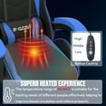 thumbnail image 7 of Bigzzia Gaming Chair with Heated Cushion, High Back Game Chairs with Pillow and Lumbar Support, Blue, 7 of 7