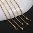 thumbnail image 2 of 2 mm/3mm Men Women Chain Necklace Gold Stainless Steel Curb Figaro Box Rope, 2 of 9