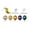 Assorted/Confetti Mermaid Kit - 44 Pieces, variant on Restaurantware-Balloonify Balloon Garland Set, 1 Party Decoration Kit - 120 Balloons, With Chain, Navy, White, & Silver Latex Balloon Arch Kit, Includes Glue Dots