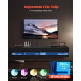 thumbnail image 4 of VEVOR Floating TV Stand 71" Entertainment Center Power Outlet & LED Light Black, 4 of 9