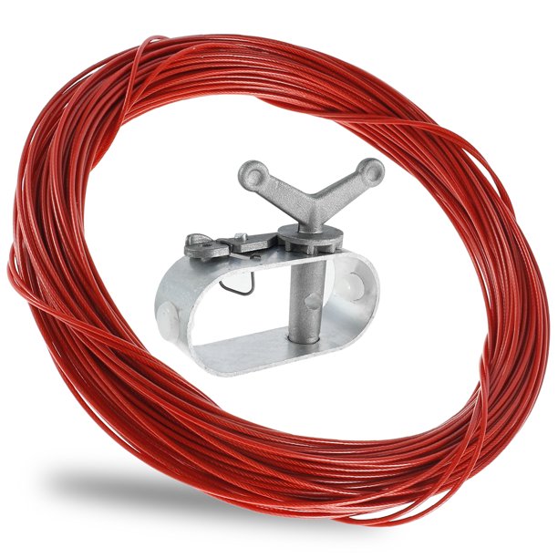 Kit De Cabrestante Y Cable Para Cubierta De Piscina De 131 Pies Alambre Para Cubierta De Piscina Y Carraca Para Cubierta De Piscina Muyoka Hogar