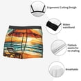 thumbnail image 3 of Picia Beach Umbrella Sunset Pattern Men’s Boxer Briefs – Soft & Breathable Underwear, Stretchy & Comfortable Fit, Supportive Pouch Design, Moisture-Wicking-Small, 3 of 5