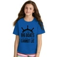 thumbnail image 4 of I Like Big Boats and I Cannot Lie Crewneck T Shirts Boy Girl Teen Brisco Brands S, 4 of 6