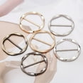 thumbnail image 3 of Women's T-Shirt Buckles, Scarf Ring, Belt Buckles for Women, Round Scarf Buckles, T-Shirt Clips, Scarf Clips Clothing Buckles Silk Scarf Rings Tee Shirt Clasps Knotted Alloy Fashion Clothespin, 3 of 7