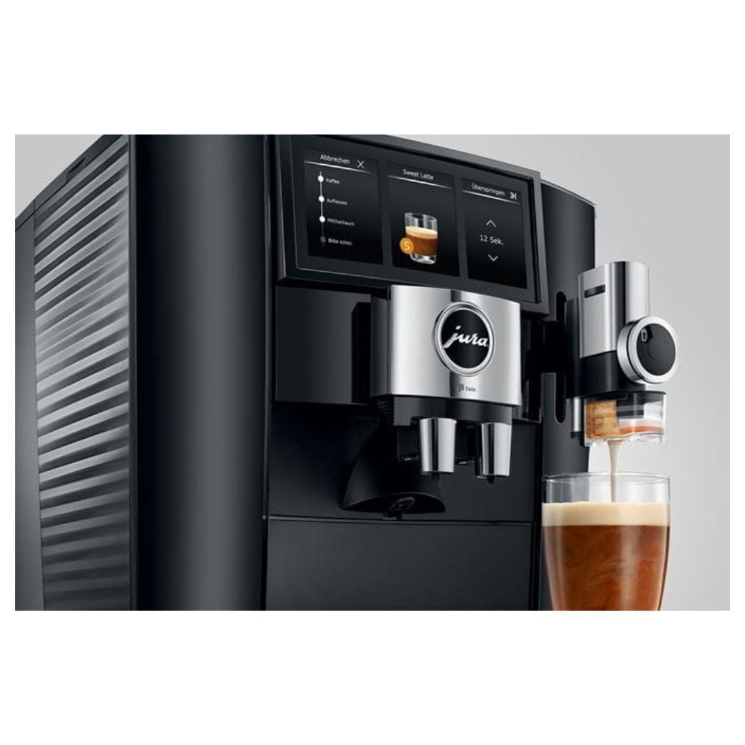 Jura J8 Twin Superautomatic Espresso Machine | 31 Recipes | Diamond Black | 15658