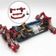 thumbnail image 5 of Componentes de dirección 1:10 Soporte De Dirección De Coche Con Control Remoto Para WLtoys 104001 LC10B5 RC Car Red Rojo 2 Magideal Componentes de dirección, 5 of 6