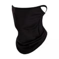 thumbnail image 1 of 6 Máscaras Faciales Que Cubren La Polaina Del Cuello Con Lazo Para La Oreja Para Ciclismo De Verano Actividades Al Aire Libre Negro, 1 of 8