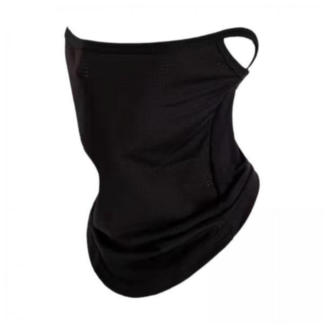 6 Máscaras Faciales Que Cubren La Polaina Del Cuello Con Lazo Para La Oreja Para Ciclismo De Verano Actividades Al Aire Libre Negro
