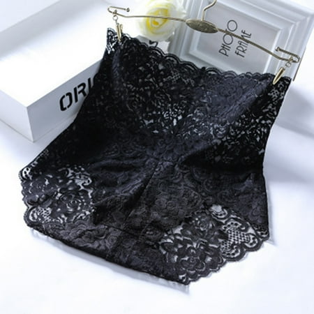 

HHei_K Ladies Panties comfortable High Waist Underwear Women s Thin Hollow Lace Abdominal Briefs