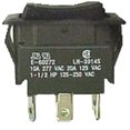 thumbnail image 1 of 30-695 - ROCKER SWITCH MOM 2P2T 20A (ON)- OFF-(ON) 125VAC QT 21X38MM BLK, 1 of 2