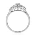 thumbnail image 3 of Vir Jewels 1/6 CTTW Lab Grown Diamond Ring in Sterling Silver Female Adult, 3 of 6