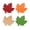 A002- Clear (B), variant on Thanksgiving Decorations Fall Decorations for Home 4.25 X 3.74 Inch Rustic Wood Maple Leaf Table Decor Centerpiece Table Decorations for Fall Home Dining Table 4 Piece Set
