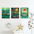 thumbnail image 3 of Pack of 3 Kids Bedroom Jungle Adventure Amazon Rain Forest Animals Colourful Unframed Wall Art Living Room Prints Set, 3 of 5