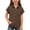 Blackish Green, variant on UACY Girls Casual Cotton Linen Button Down Short Sleeve Shirts Solid Summer Beach Blouses Tops with Pocket (Beige, 3-4 Years)