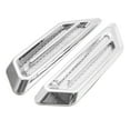 thumbnail image 1 of Unique Bargains 2Pcs Chrome Adhesive Car Side Fender Vent Air Flow Decoration Sticker 17 x 4.5cm, 1 of 3
