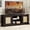 Brown, variant on Farmhouse TV Stand for 70 Inch TV, Entertainment Center with Storage, 60" Rustic TV with Glass Barn Doors, Modern TV Stand Console for Living Room, Adjustable Shelf