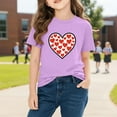 thumbnail image 4 of Plebaso Boys Girls Valentine's Day T-Shirts Graphic Cute Tee Casual Short Sleeve Crewneck Summer Tops, 4 of 7