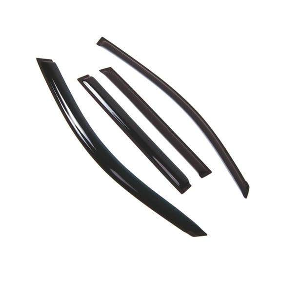 Tuningpros WD2-659 Outside Mount Window Visor Deflector Rain Guard Dark Smoke 4 Pcs Set For 2008-2013 Toyota Highlander
