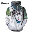 thumbnail image 3 of Nuevas sudaderas con capucha con estampado 3D de perro husky para hombre, sudaderas con gráficos de animales, sudaderas de moda de manga larga, ropa para mujeres y niños, 3 of 4