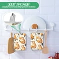 thumbnail image 6 of BZSMCE Pot Holder Oven Mitts Cooking baking Orange Mice Creative Pattern Size:7x9.8in, 6 of 7