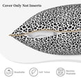 thumbnail image 5 of Xecao Black Leopard Print Soft Velvet Decorative Throw Pillow Covers, Square Cushion Cases for Bed, Sofa, Living Room, Car, and Indoor Outdoor Use-16"x16", 5 of 8
