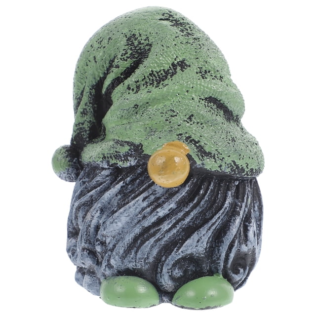Figura de gnomo en miniatura, estatua de gnomo de resina para jardín, decoración, figura de gnomo de jardín