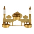 thumbnail image 1 of ORA de CANDADOR de CANDADOR ARABIANO REGALO de CUMPLEAÑOS de CUMPLEATY Decoración del hogar Castillo Golden Castle Stand Metal Candlestick para, 1 of 8