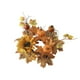 thumbnail image 2 of Portavelas de calabaza y girasol | Guirnalda de hojas de arce artificial | Anillo decorativo multicolor de 9.84in | Centro de mesa de plástico reutilizable | Se adapta a velas cilíndricas | 1 pieza, 2 of 7