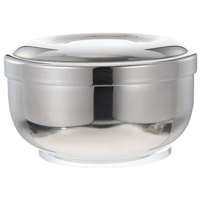 LEEYNEER OFFIGAM 1 Ensemble Bol de Savon à Raser Tasse en Acier Inoxydable pour Hommes Toilettage à la Maison