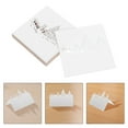 thumbnail image 3 of Raindrops Snowman Table Place Cards, 50 Reusable White Paper Cards for Wedding, Party, Home Decoration and Events, 3 of 7