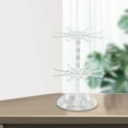 thumbnail image 3 of BELOVING Display Stand Portable 2 Tier Accessory Necklace Adjustable Jewelry Tree Clear, 3 of 10