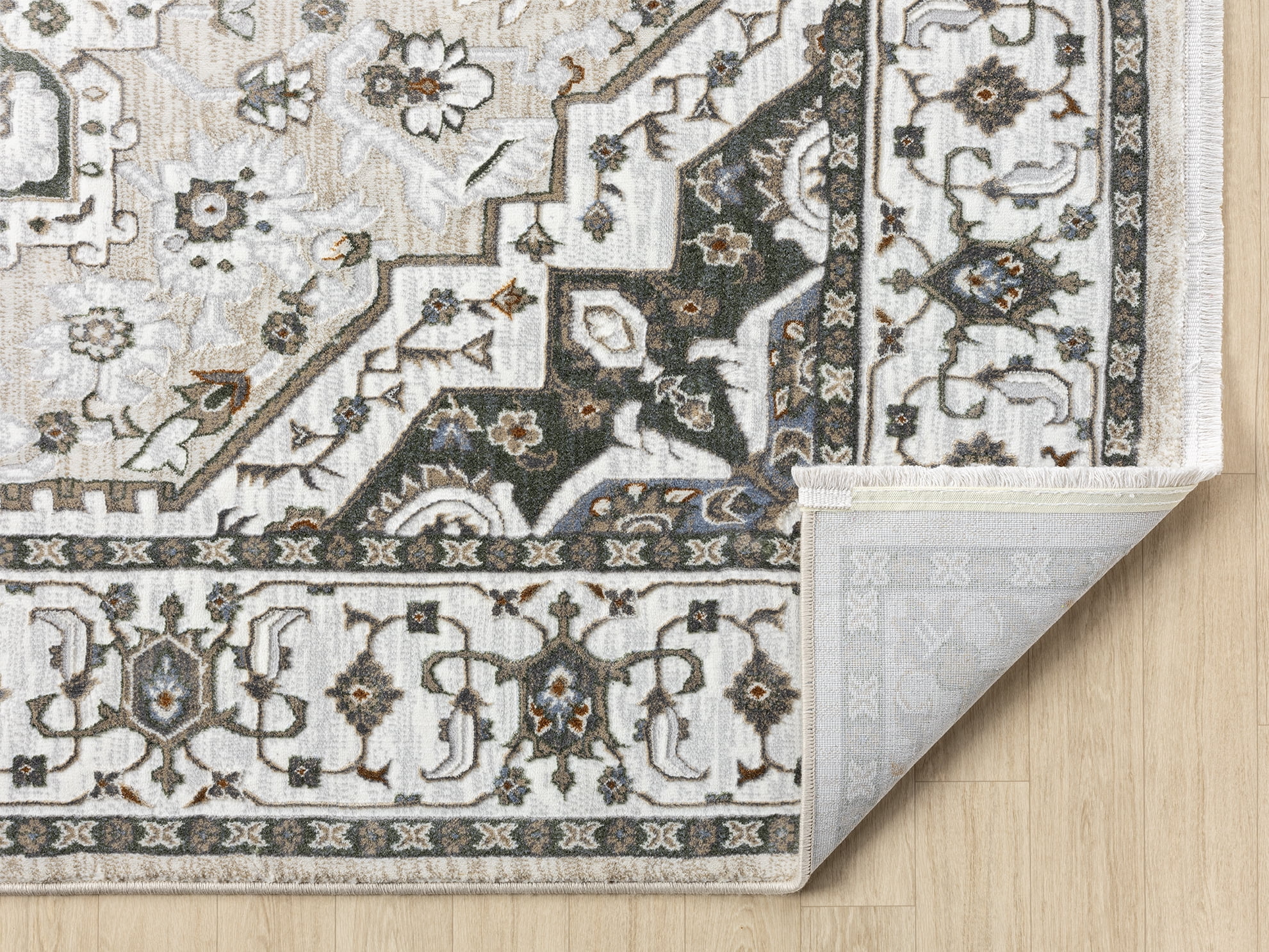 United Weavers Riviera Delora Runner Rug, Border Pattern, Cream, 2'7" X 7'2"
