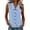 Blue, variant on Workout Tops for Women Sleeveless Collared Circle Tops - Pleated Detail for Boho Navy S
