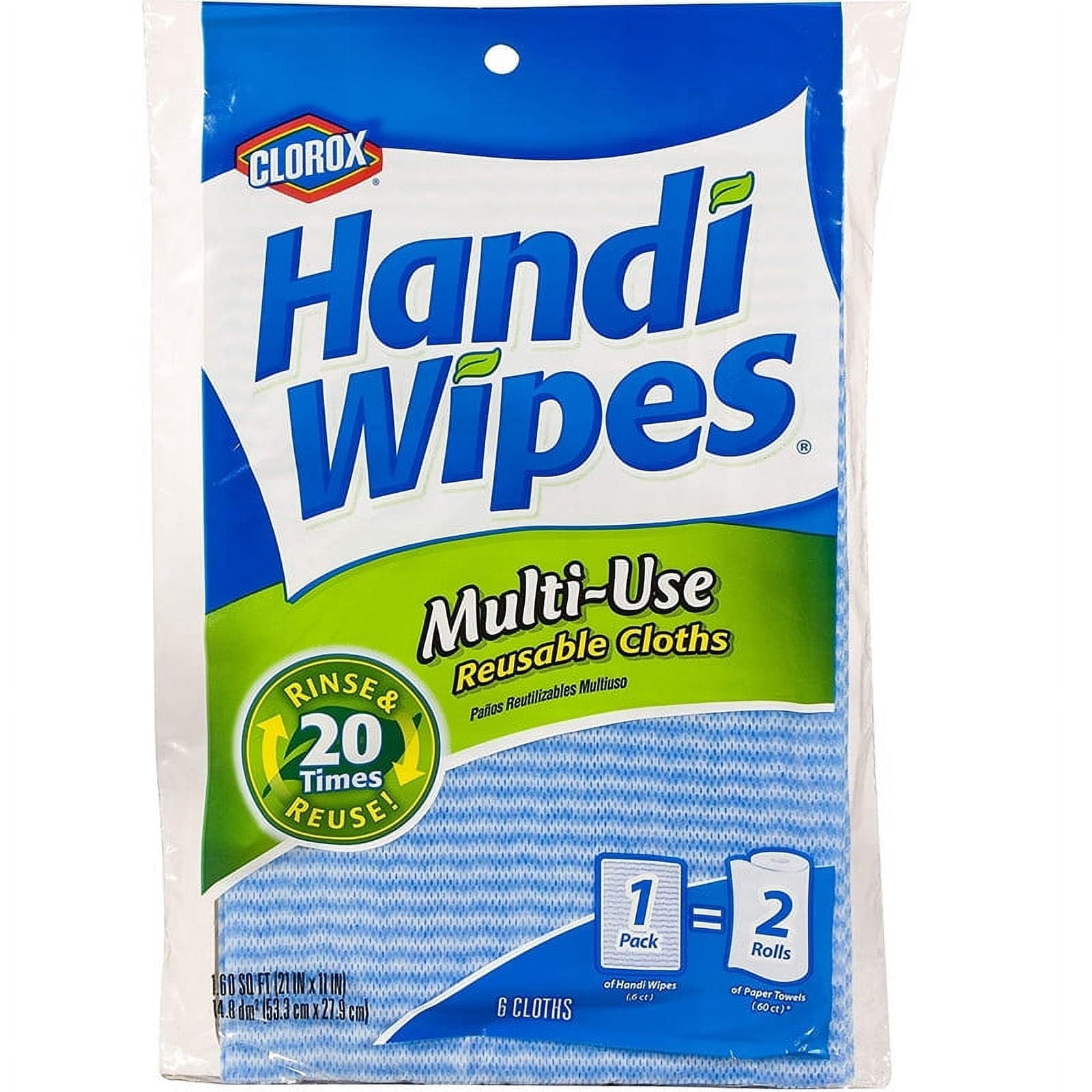 Handi Wipes Clorox Multi-Use Reusable Cloths, 6 Count - Walmart.ca