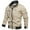 Khaki, variant on JLFKNG Men's Bomber Jackets Retro Oversized Lapel Long Sleeve Cargo Jackets Fashion Solid Color Warm Loose Fit Jacket With Pocket Zipper Up Comfy Mens Clothing