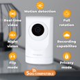 thumbnail image 4 of Instachew Purrsight 360° Pet Camera With Phone App, 2 Way Audio, Smart Indoor Security Camera, Wi-Fi , White, 4 of 6