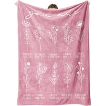 Christian Gifts for Women, Christian Blanket with Flowers, Birthday Gifts for Women, Inspirational, Religious Gifts for Sister, Friend, Daughter, Mom, Soft Throw Blankets 50'' x 60''