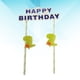 thumbnail image 4 of KAKOWELY Adorno para tarta de feliz cumpleaños con diseño de dinosaurio, bandera desechable para tarta para decoración de fiesta de cumpleaños, 4 of 5