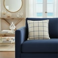 thumbnail image 3 of Michael Amini Newport 16" Throw Pillow - Alta Blue/White in Set of 2 in Set of 2, 3 of 4