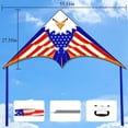 thumbnail image 5 of Kite, Delta Kites for Kids Ages 4-8 & 8-12, Extremely Easy to Fly for Beginners, with 328ft String, for Outdoor Activities & Family Trip Easter Gifts(Triangle Eagle), 5 of 8