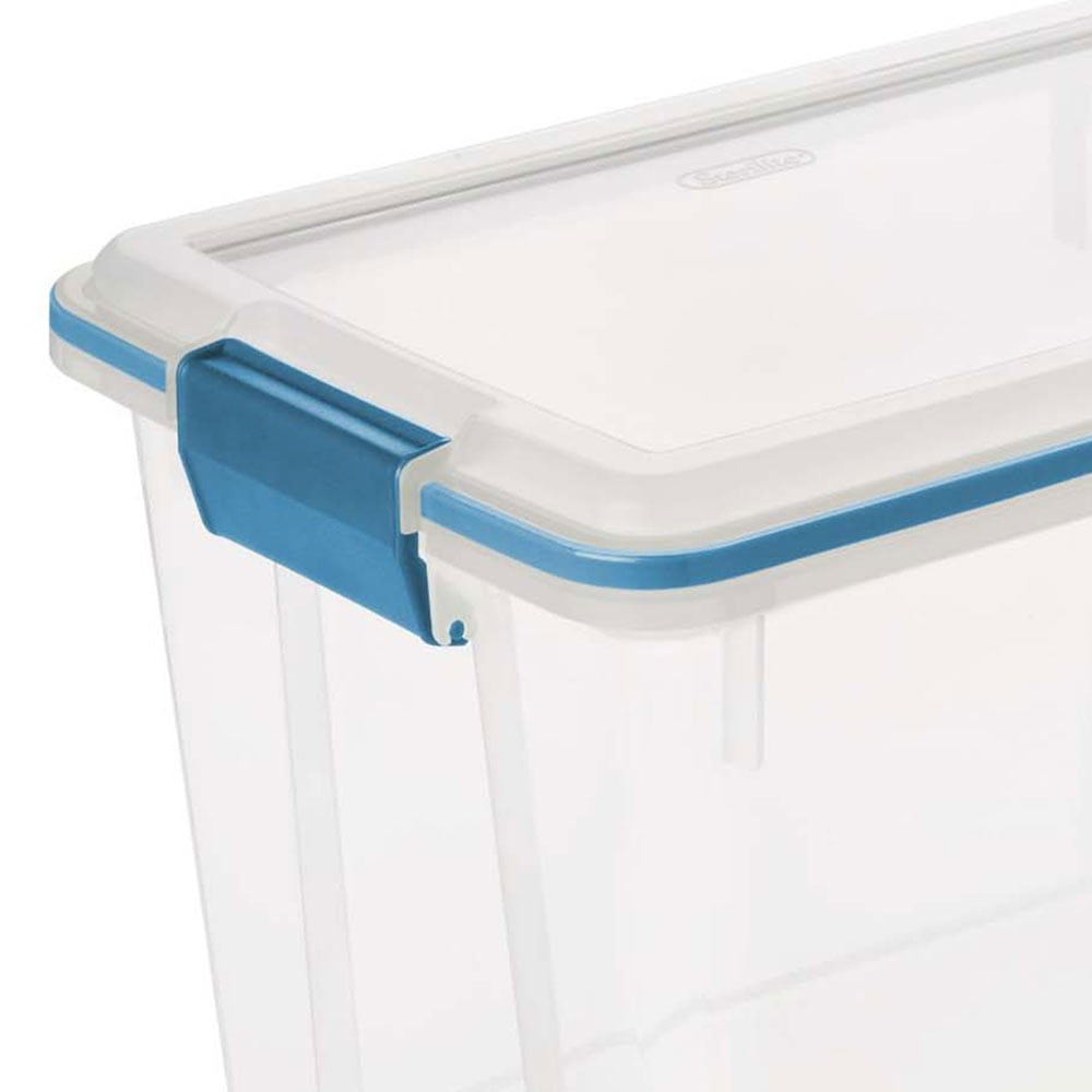 Sterilite 19324306 20 Quart Storage Container Box Tote with Latches (12