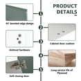 thumbnail image 5 of M optimized Bathroom Vanity with Ceramic Sink Top, Modern Wall-Mounted Floating Vanity Combo Storage Cabinet with Soft Close Door, for Bathroom Garden, 5 of 9
