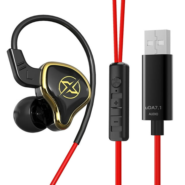 Auriculares para juegos de PC UT-01 con interfaz USB de 7.1 canales, micrófono con cable, música de bajos
