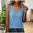 thumbnail image 2 of GUACER Ribbed V-Neck Tank Top for Women Sleeveless Blouses Casual Summer Basic Top for Layering, 2 of 6