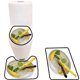 thumbnail image 1 of ABPHQTO Bebida de soda Rodajas de limón Aislante de menta en Juego de alfombras de baño de 3 piezas Alfombra de baño Alfombra de contorno y tapa de inodoro, 1 of 2